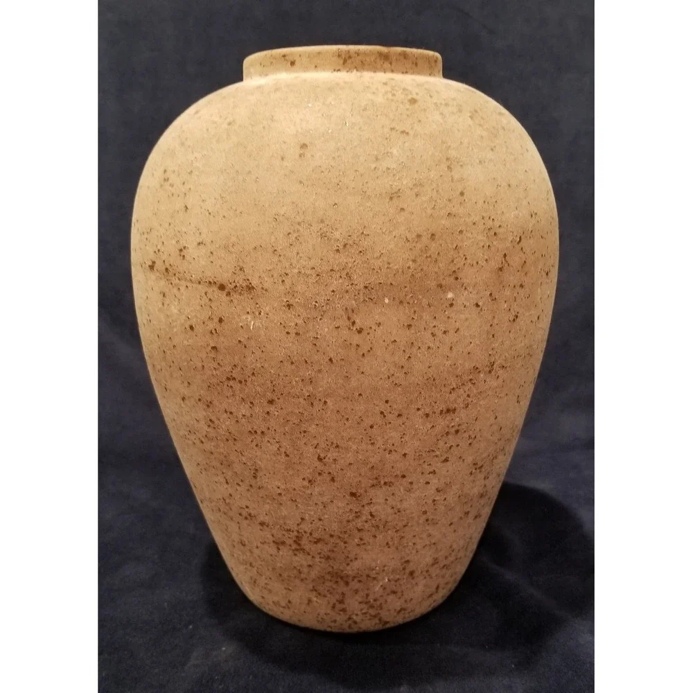 Vintage Ceramic Stoneware Vase Planter Signed by Artist 9.5